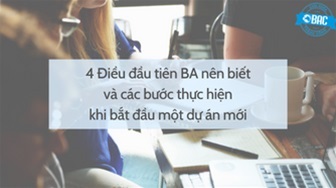 4 Điều đầu tiên BA nên biết và các bước thực hiện khi bắt đầu dự án mới