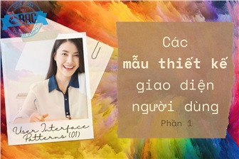 Các mẫu thiết kế giao diện người dùng (Phần 1)