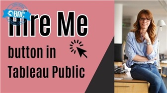 Cách thêm nút “Hire Me” trong Tableau Public