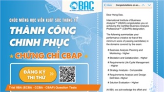 Hành trình CBAP - Bí quyết thành công của chị Hằng tại BAC