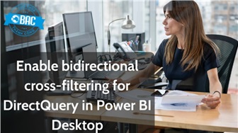 Khởi động tính năng lọc chéo cho DirectQuery trong Power BI Desktop