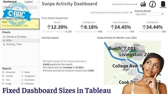 Kích thước Dashboard cố định trong Tableau