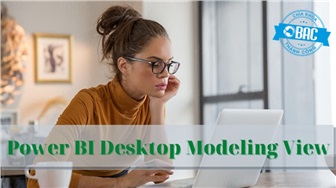 Làm việc với Modeling view trong Power BI Desktop