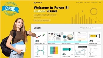 Power BI Visuals Gallery thư viện trực quan miễn phí