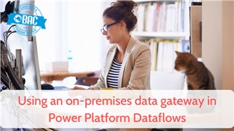 Sử dụng một cổng dữ liệu tại chỗ trong Power Platform Dataflows