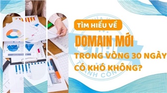 Tìm hiểu về domain mới trong vòng 30 ngày có khó không?